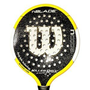 Wilson nBlade nCode Platform Tennis Paddle Black Yellow 4 1/4" Grip Used Once